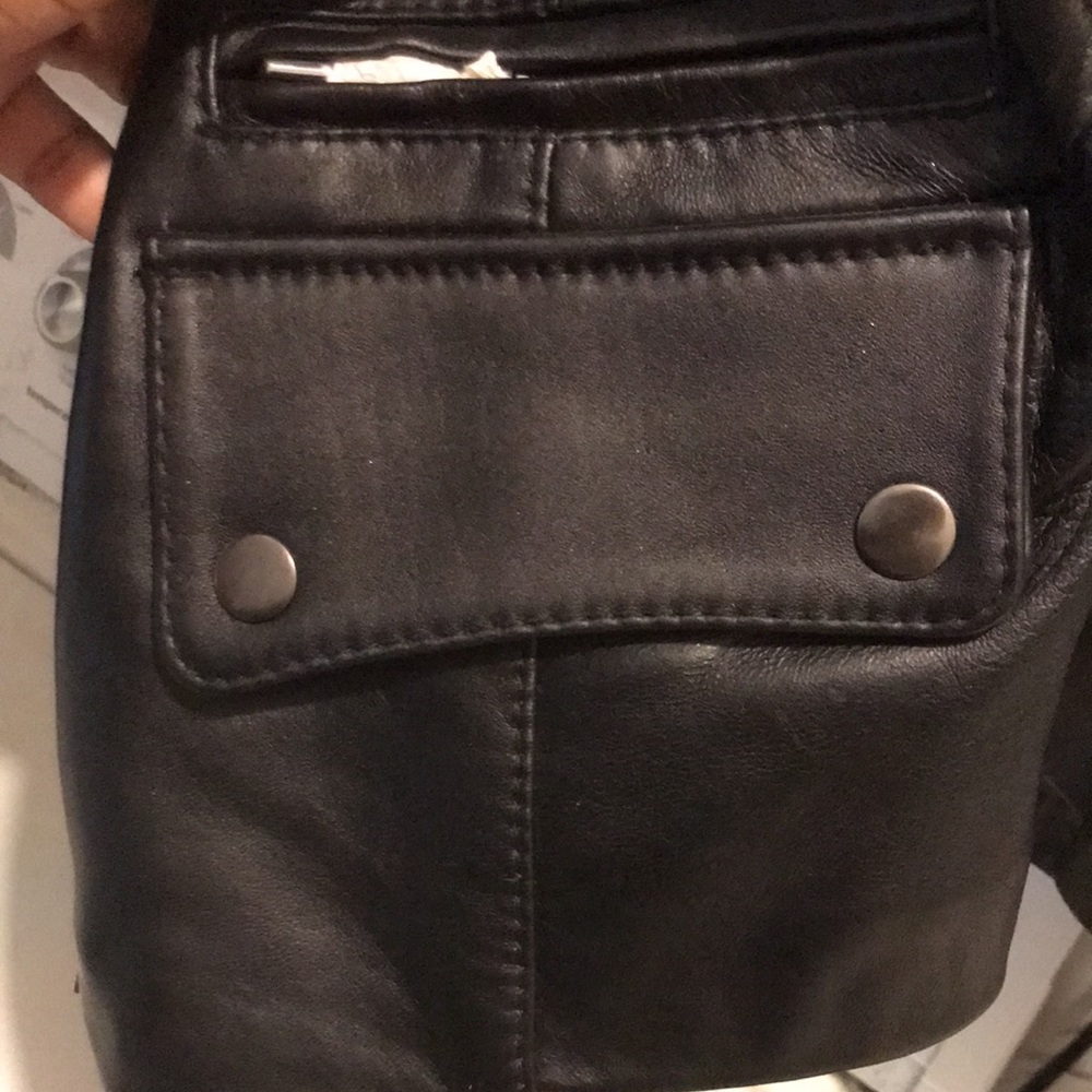 A.n.a Genuine Lambskin Black Leather Jacket - Picture 11 of 11